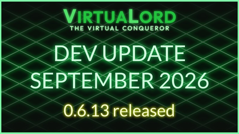 Virtualord development update: September 2026