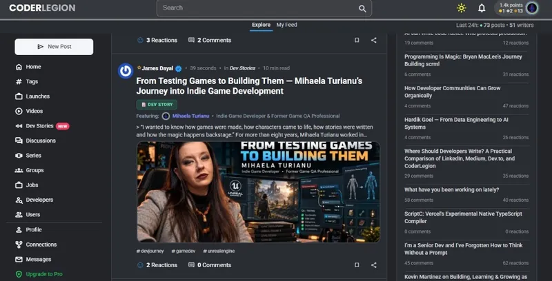 Coder Legion Dev Stories!