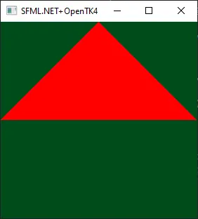 SFML C# OpenGL. Draw a triangle using shaders