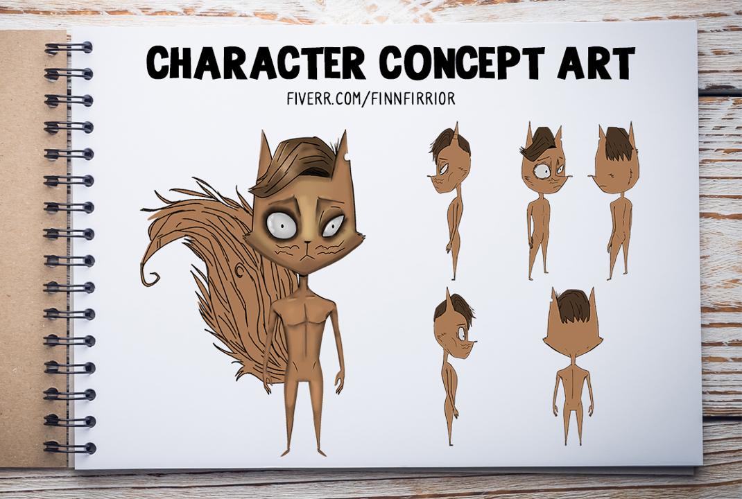 Concept art for main character