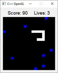 Example of Snake game from NoobTuts tutorial rewritten in Qt C++ OpenGL