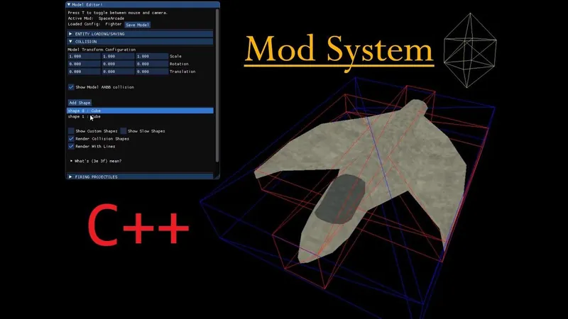DevBlog 5 - Mod System Load/Save and 3D Model Configuration Editor