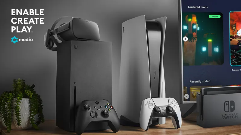 mod.io integration now available on Nintendo Switch, along with PlayStation, Xbox, and PC