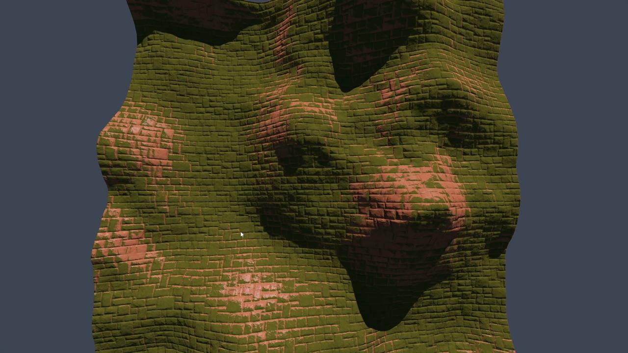 OpenGL procedural terrain - triplanar texture mapping + normal mapping