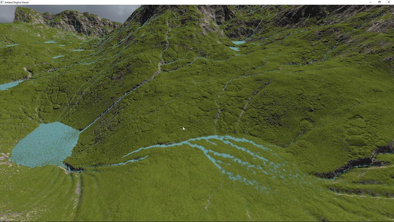 Real-time hydraulic erosion using compute shaders - OpenGL