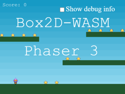 I have replaced Arcade Physics with Box2D-WASM in the “Making your first Phaser 3 game