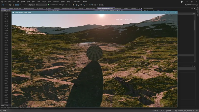 OpenGL Antares Engine devlog - third person controller