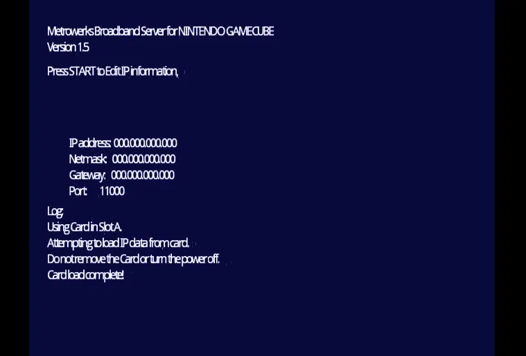 SN-TDEV Metrowerks Bootscreen
