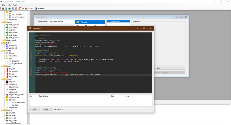 Code editor