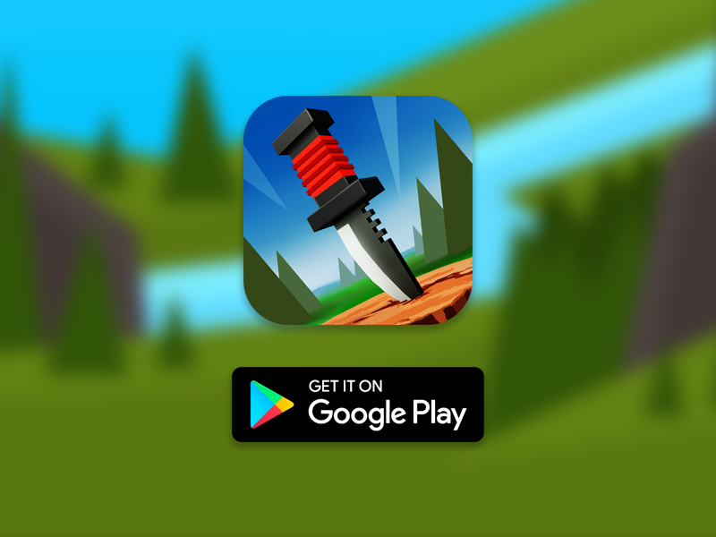 Knife Club [3D] [Android] | Hit the target, set records, get coins, open new locations and knives!
