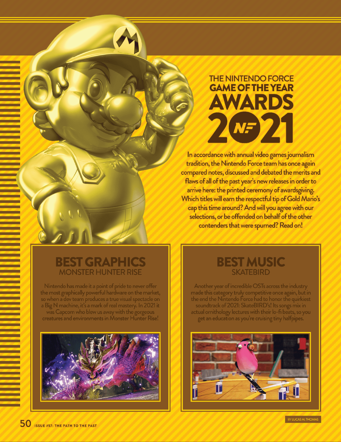 SkateBIRD wins Best Music at Nintendo Force's Game of the Year Awards!