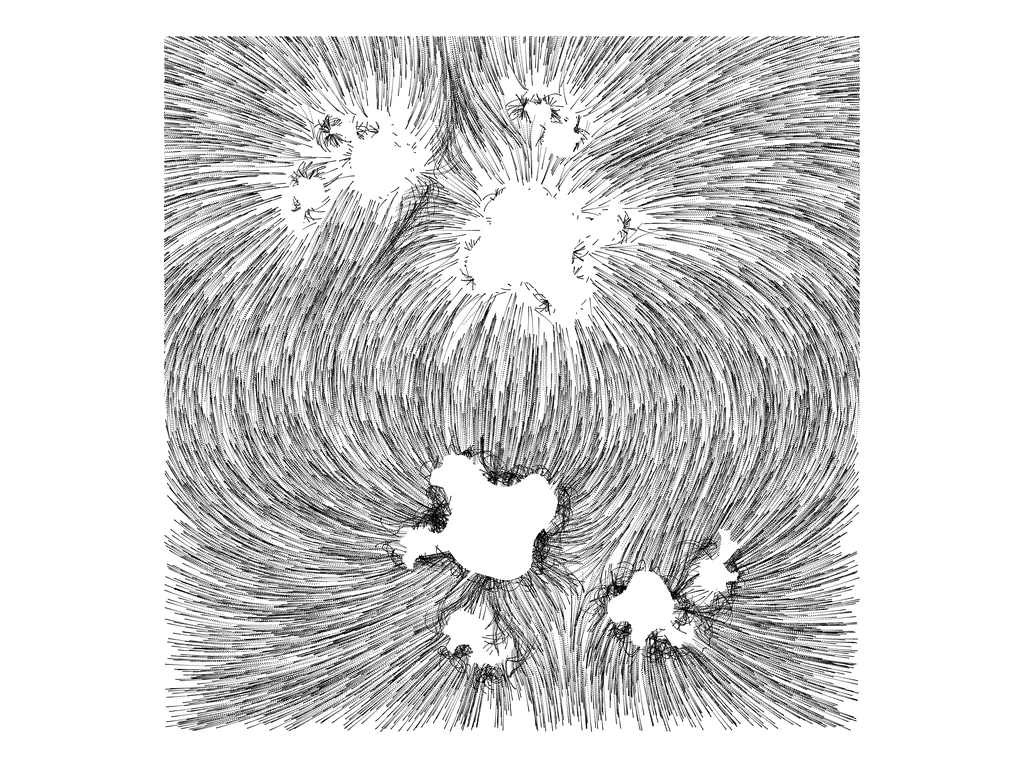 Attraction-repulsion, with regard to the complex Julia set by Shawn Halayka