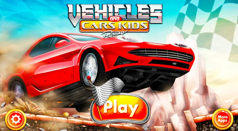 Vehicles and Cars Kids Racing - an educational and entertaining game.