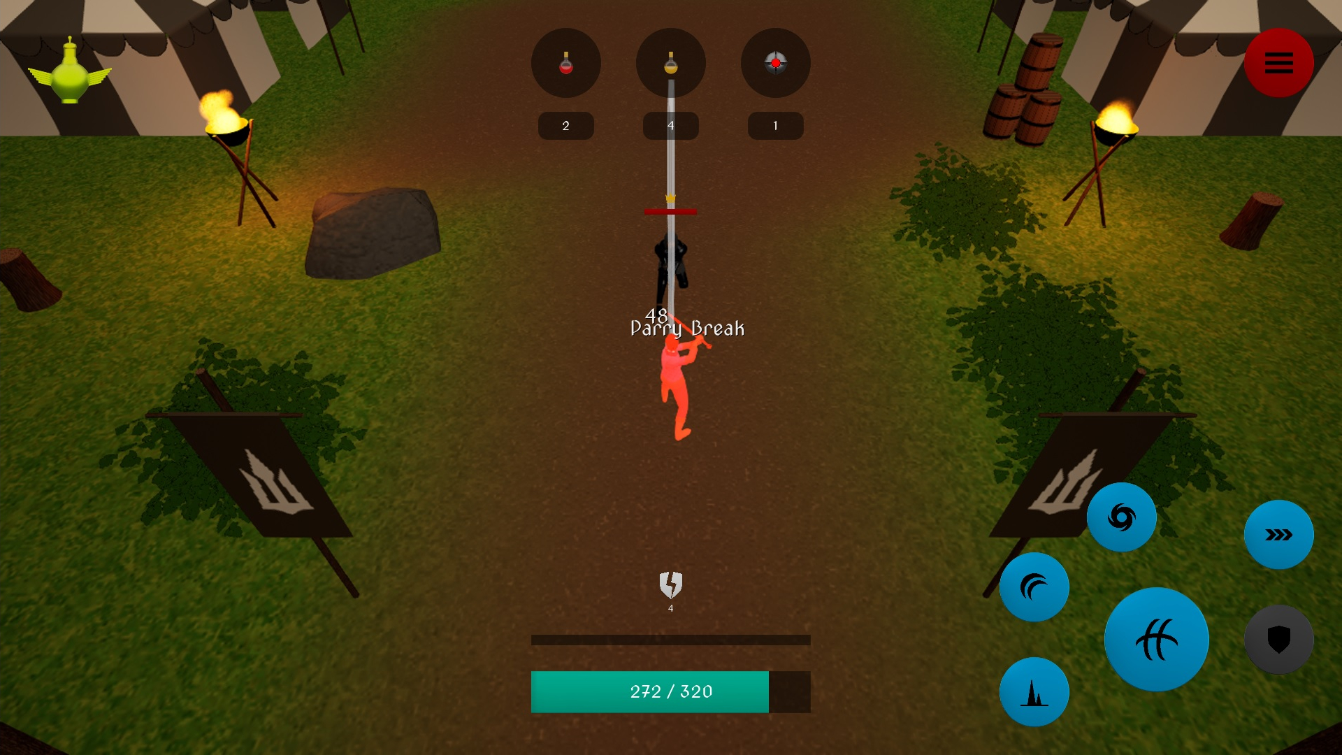 Gallant - Medieval Battle, Extreme Sword Action Game (Android, iOS)