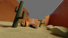 Simple Materials and Create of Sandstone Valley