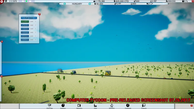 Computer Tycoon – Company Building Sites and Graphics Optimization