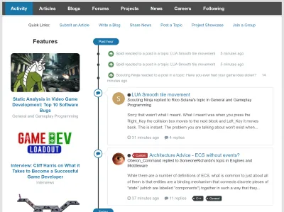 Latest from GameDev.net - May 2018