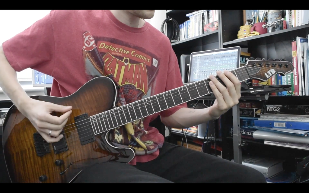 Creating an orchestral score from a guitar riff