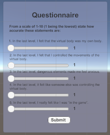 Questionnaire Interface