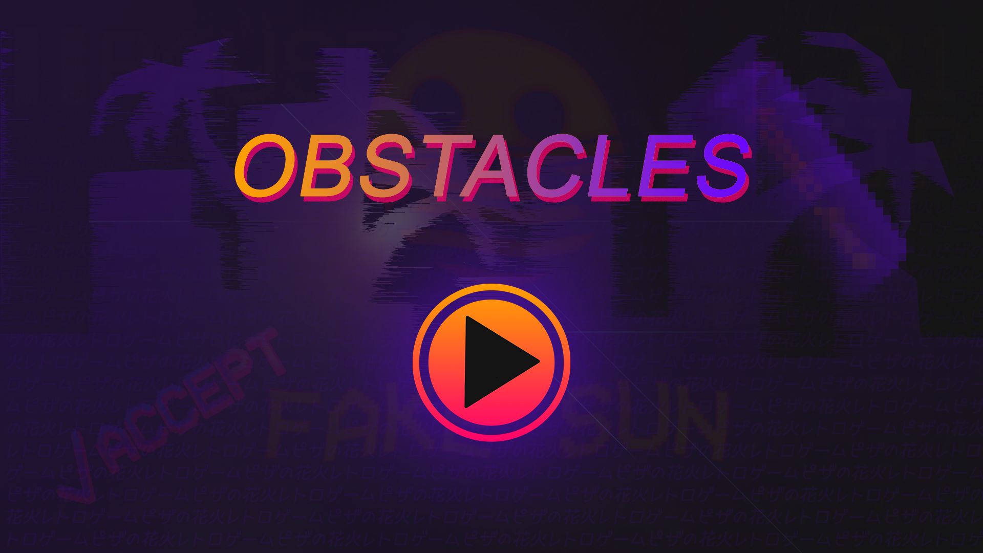 Retro Fireworks - Obstacles, Rotating Cannon, Lasers