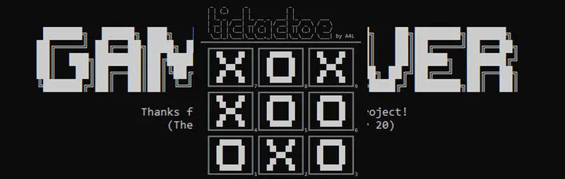 My First Game : Tic Tak Toe