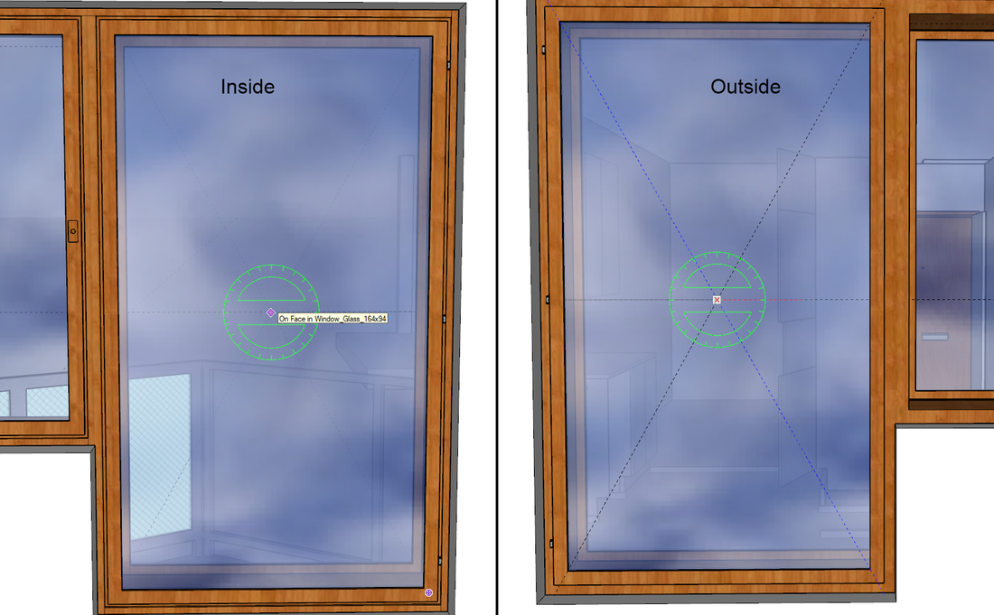 Simple example of a copied and rotated asset - symmetric hinge location.