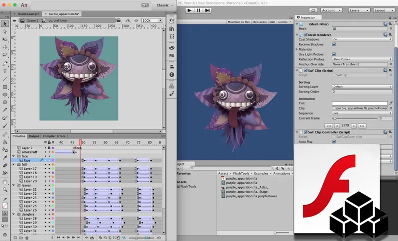 Flash Animation in Unity3D From Scratch, Part One