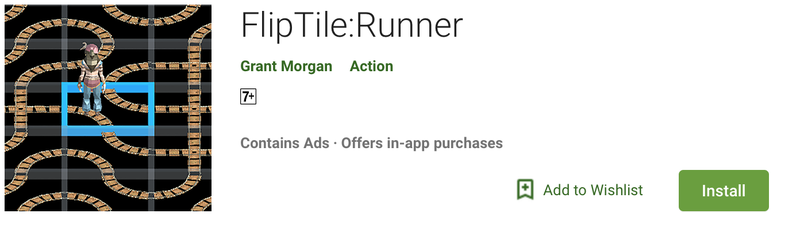 Android  Release!!: Week 22 of #8WeekGameDev. FlipTiles:Runner