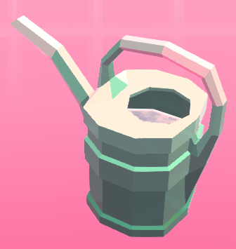 Green watering can