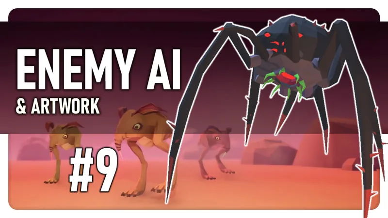 ? Enemy Artwork and AI - Unity Indie Game Devlog #9 ?