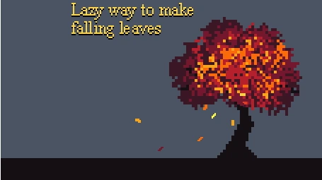An easy way to make falling leaves