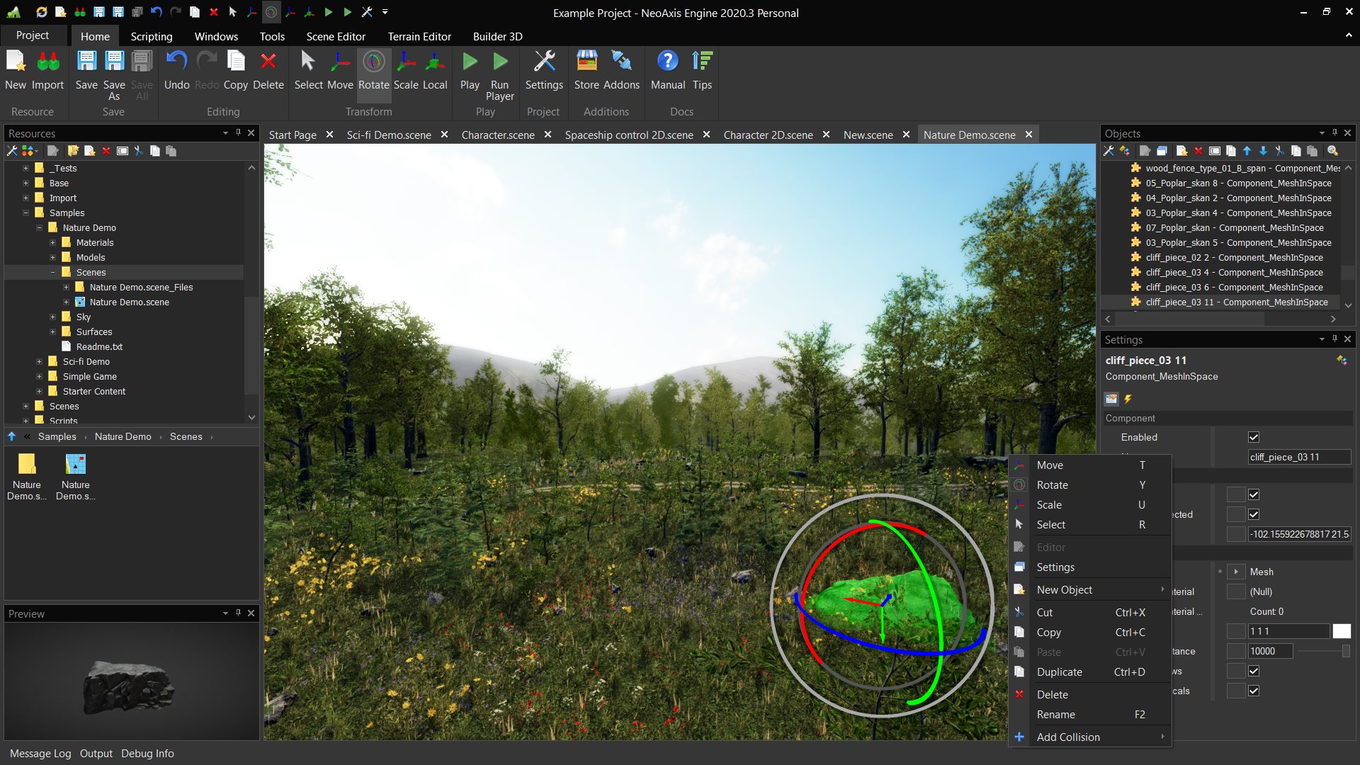 NeoAxis Engine, 3D and 2D game engine, switched to a new royalty-free, open source license