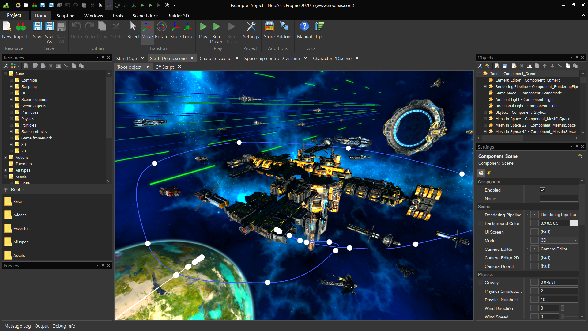 NeoAxis Engine 2020.5 Released - .NET Core, Visual Studio Code, Rider support, improved built-in GUI