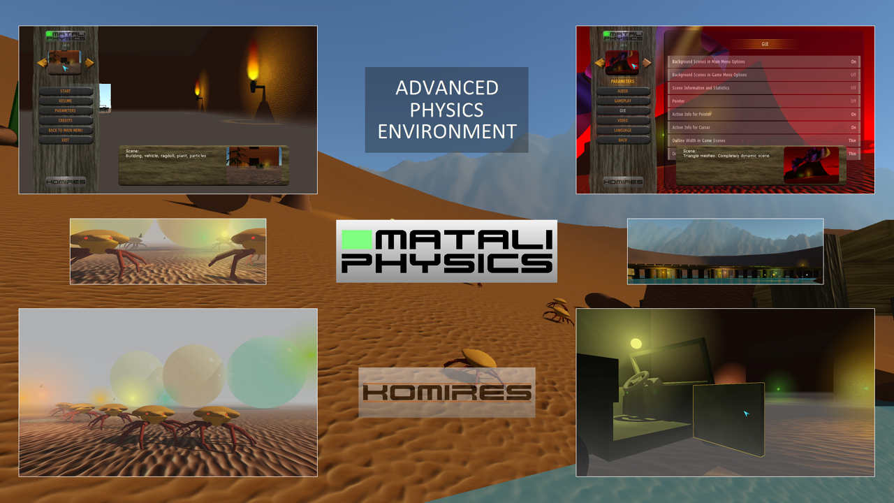 Matali Physics 6.0 Released. 3D Physics Environment As An Innovative Direct Game Creation Solution