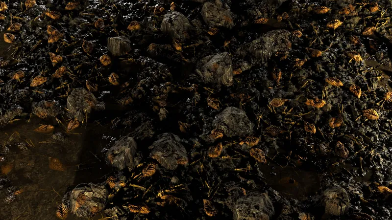 Wet Forest Floor 8K PBR Texture