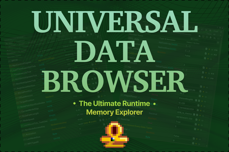 Universal Data Browser released for zero-setup Unity runtime debugging
