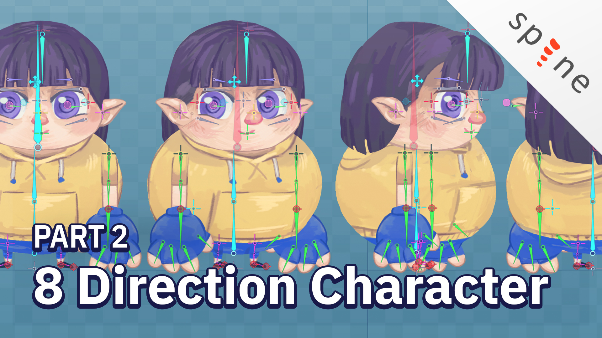 Spine 8 Direction Character | Part 2 – Rigging