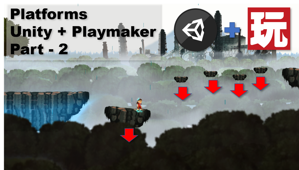 2D Platformer with Unity and Playmaker - Falling Platforms with Respawn