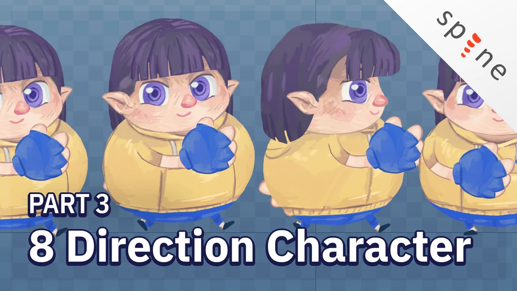 Spine 8 Direction Character | Part 3 – Walk Cycle
