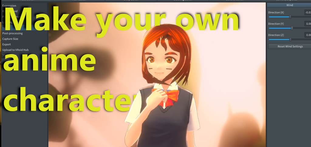 VRoid Studio (free anime character creator)