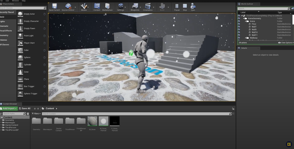 Implementing Weather Tutorial with Unreal Engine