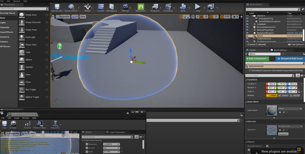How to Create a Shield Effect in Unreal Engine
