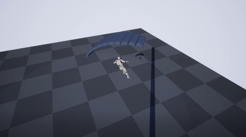 UE4.26 Making a Parachute of Battle Royale (Tutorial)