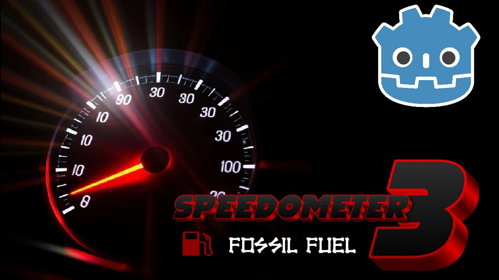 Godot 4.3 Speedometer , odometer , gas meter tutorial's.
